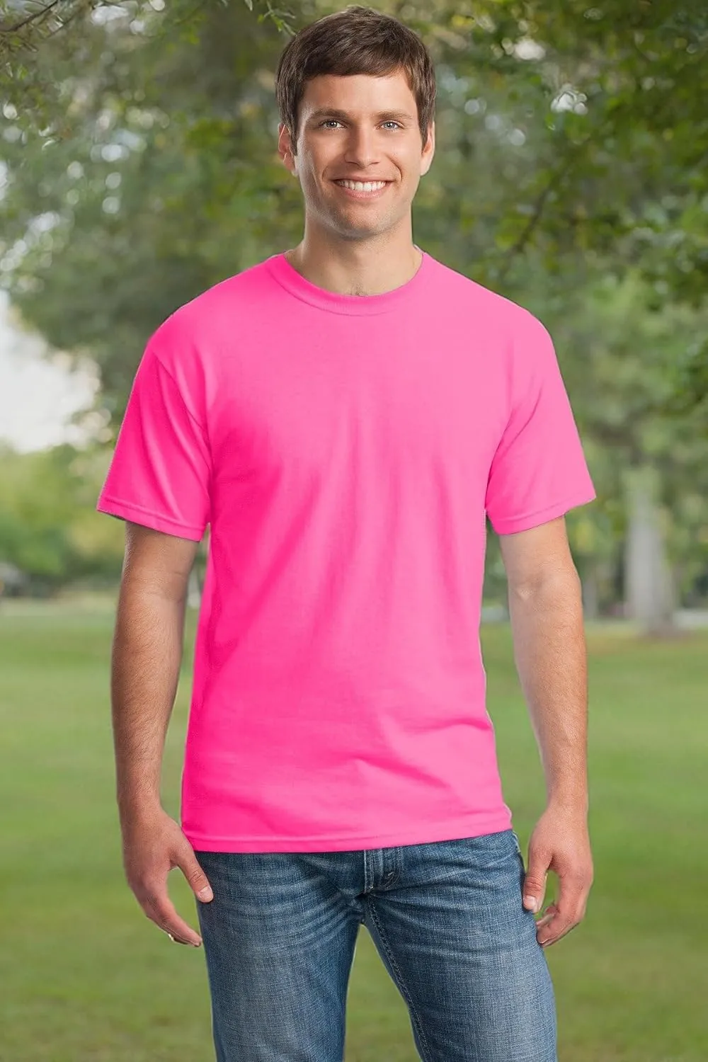 Gildan Men's Heavy Taped Neck Comfort Jersey T-Shirt