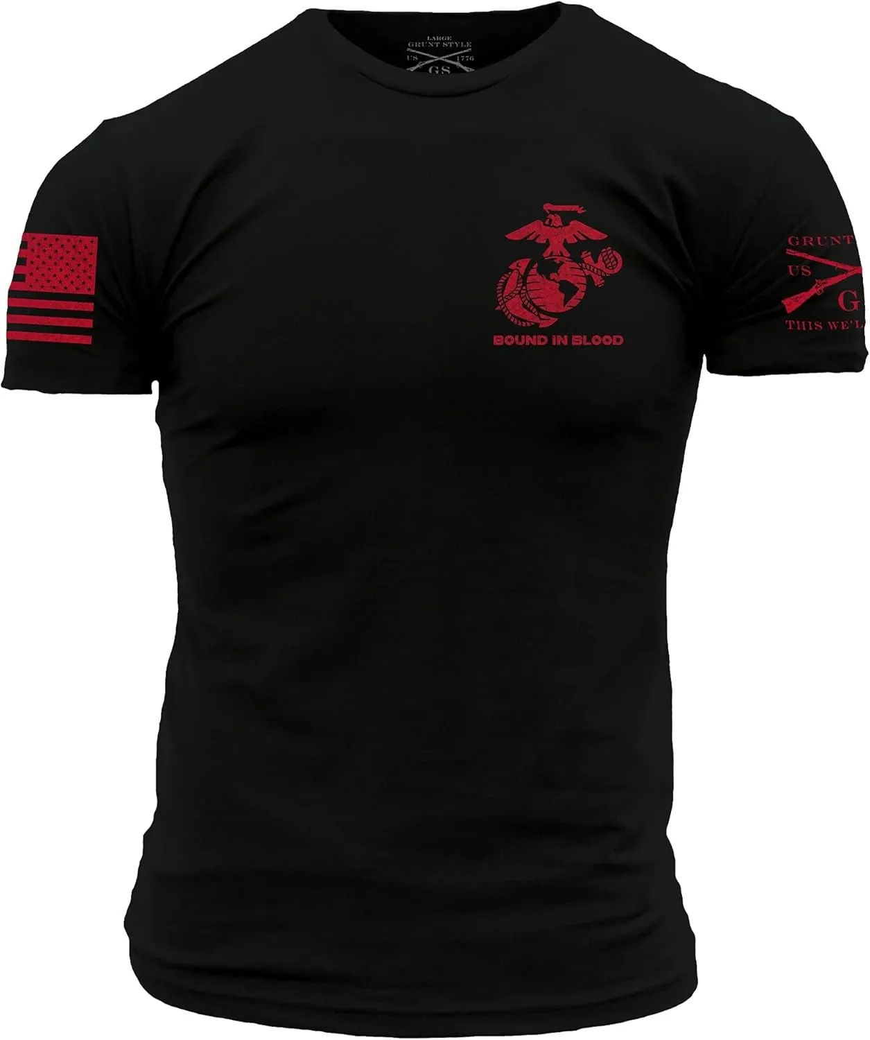 Grunt Style USMC Bound in Blood Men's T-Shirt