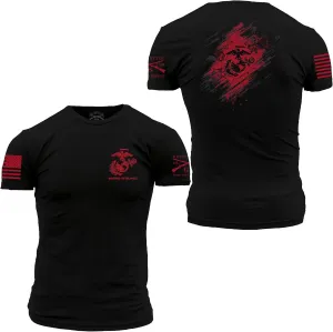 Grunt Style USMC Bound in Blood Men's T-Shirt