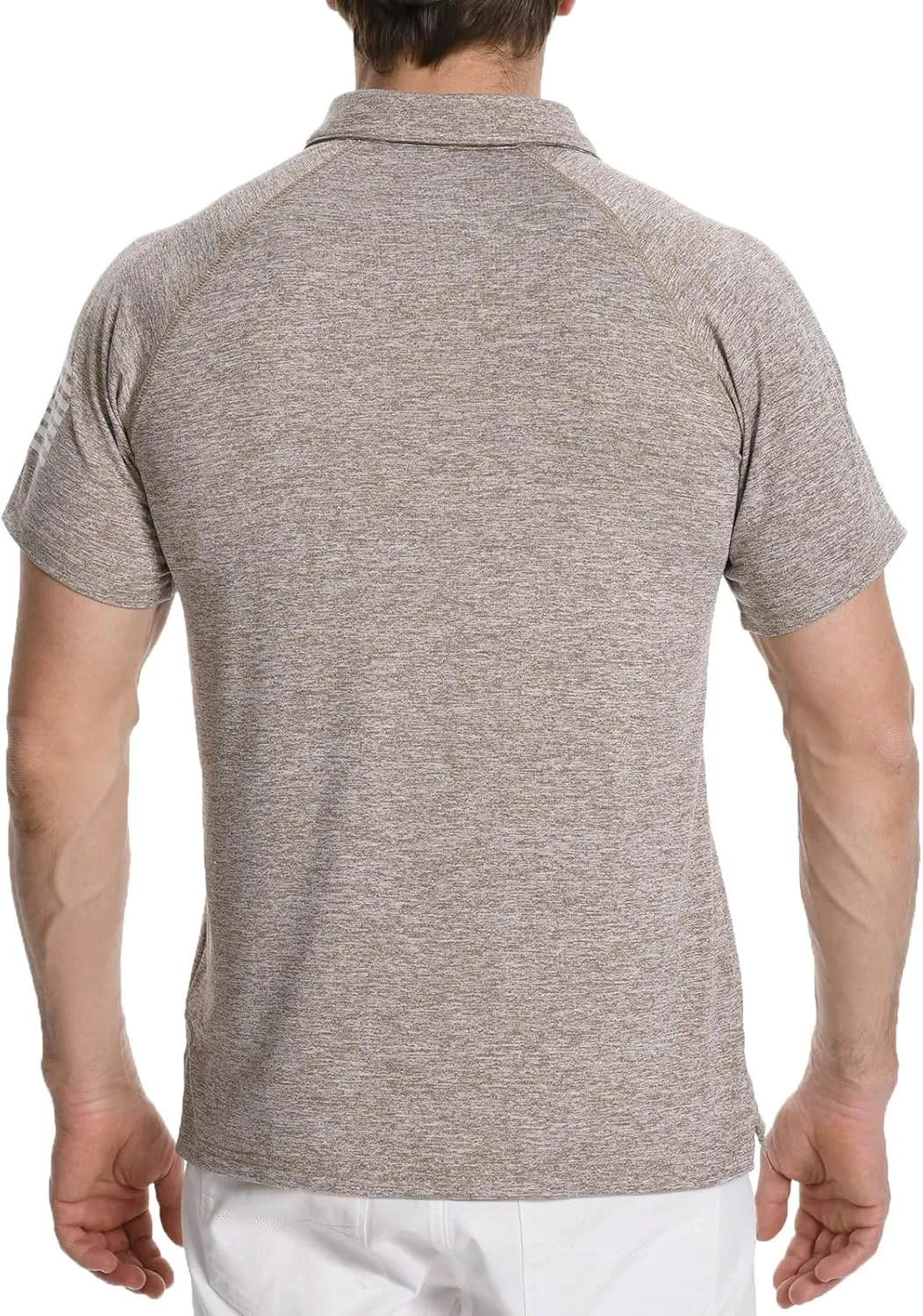 H HYFOL Mens Golf Shirt Moisture Wicking Quick-Dry Short Sleeve Casual Patriotic Polo Shirts for Men