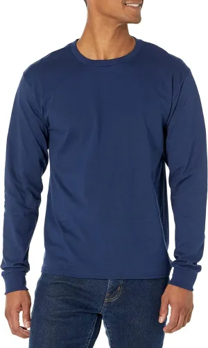 Hanes Men's Beefy Long Sleeve Shirt, 1 or 2 Pack