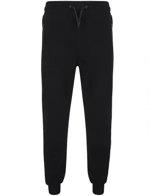 Hika Ottoman Stripe Cuffed Joggers in Black - Dissident