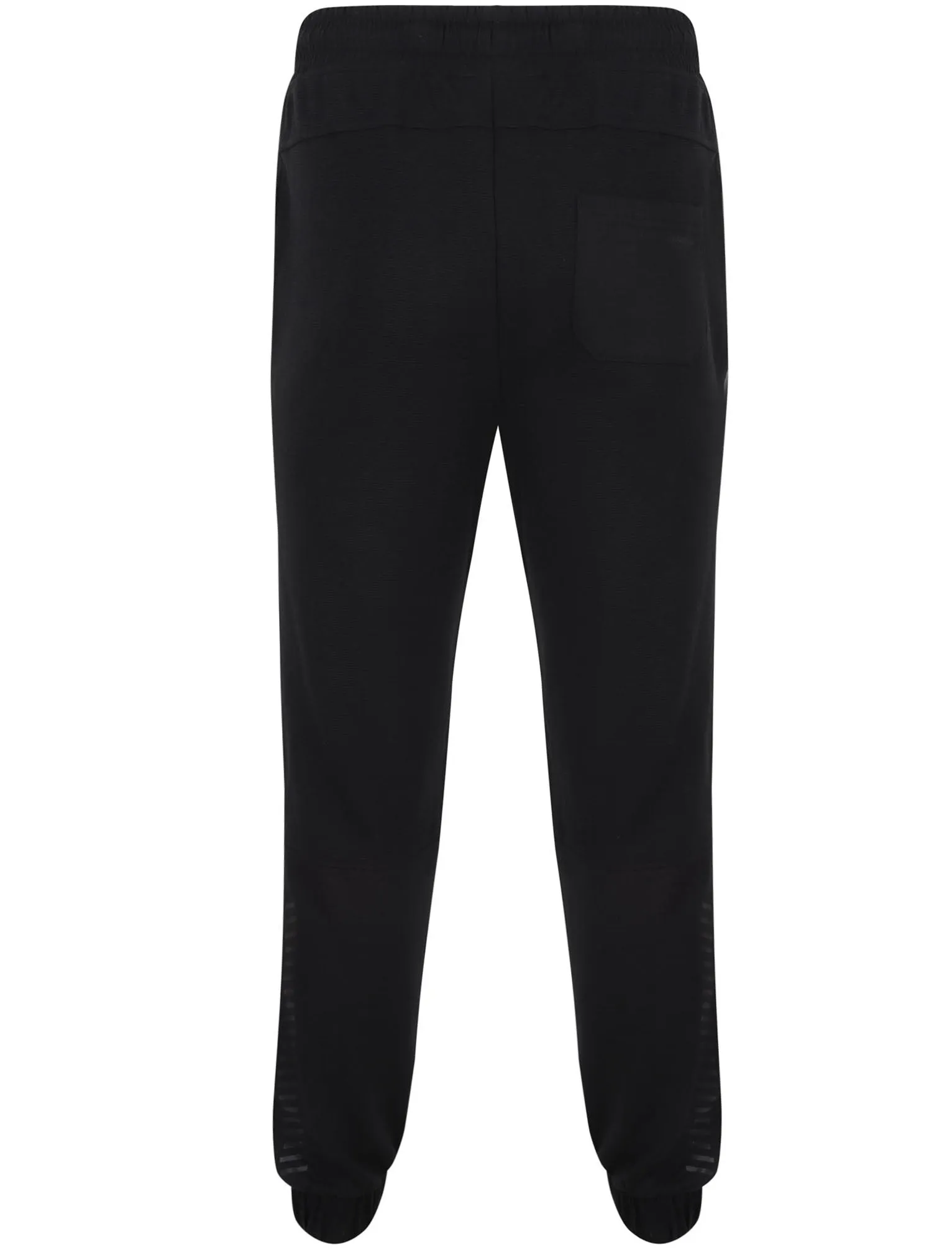 Hika Ottoman Stripe Cuffed Joggers in Black - Dissident