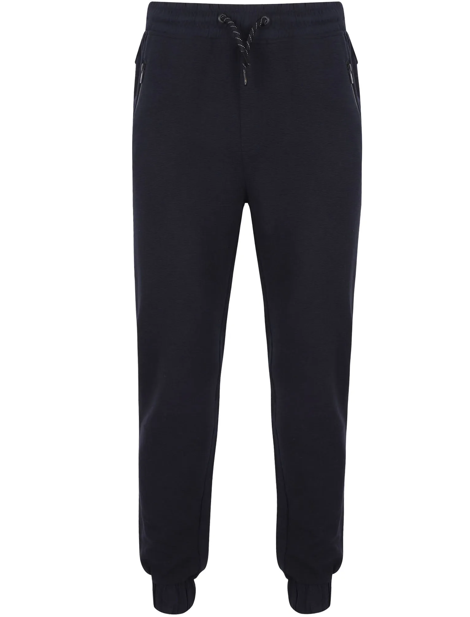 Hika Ottoman Stripe Cuffed Joggers in Navy - Dissident