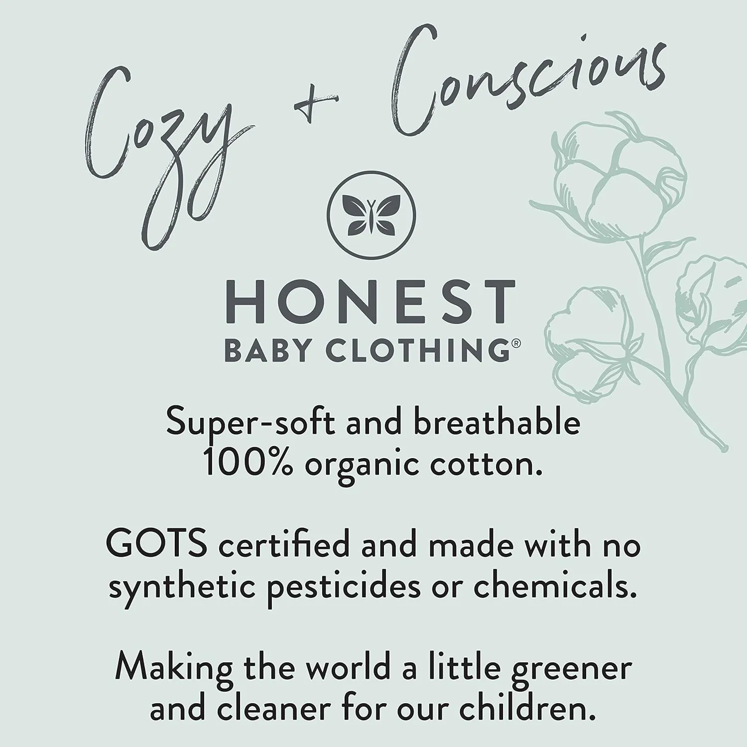 HonestBaby baby-girls Novelty Top With Flare Leg Bottom 100% Organic Cotton for Baby and Toddler Girls