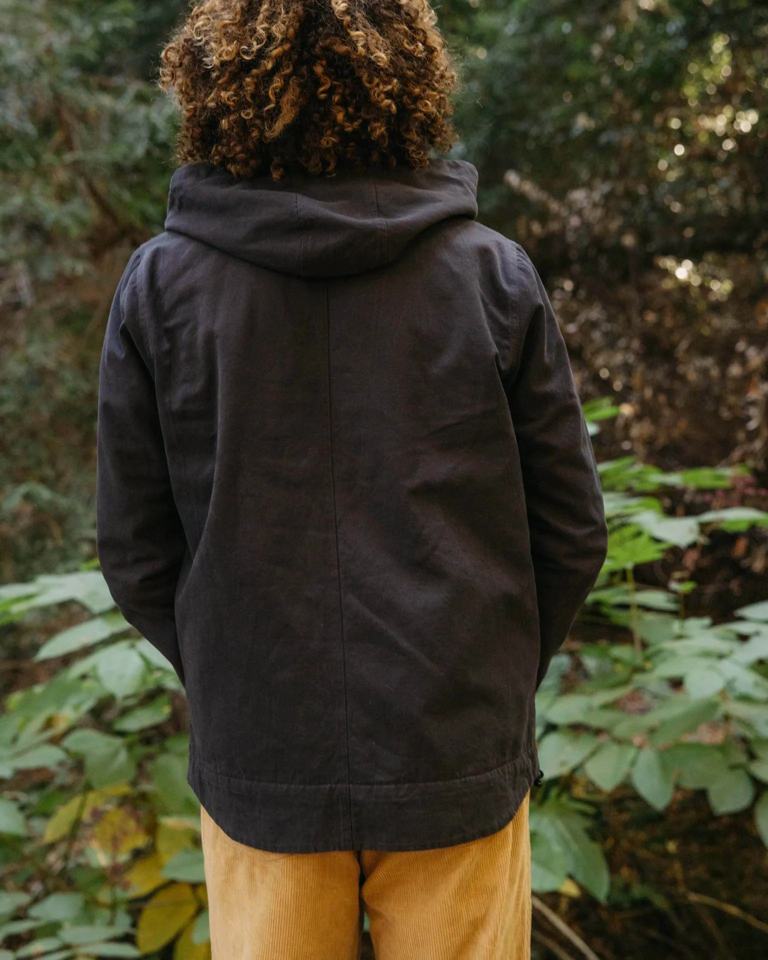 Hooded Deck Jacket in Navy
