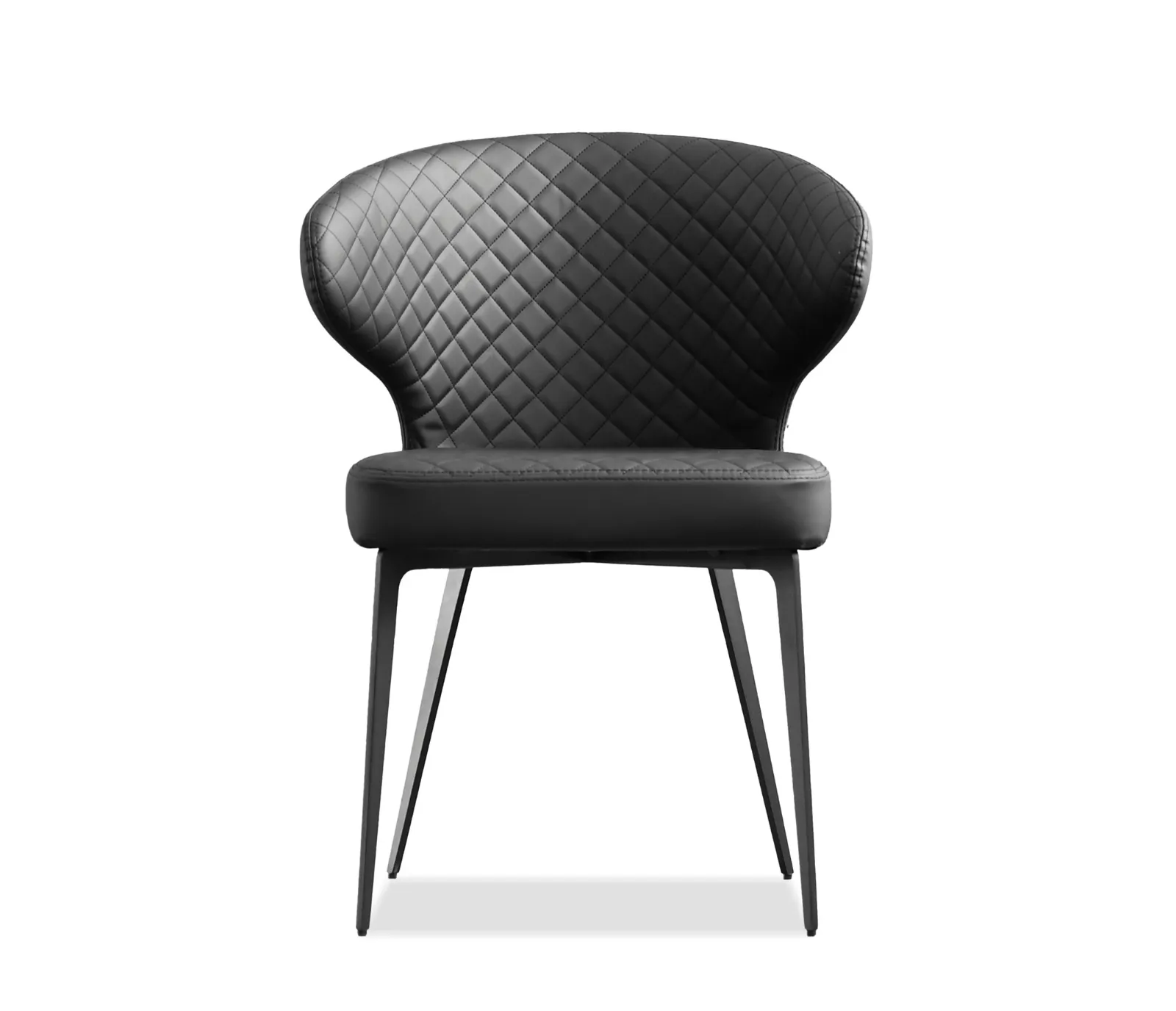 Hug Side Chair - Jet Black Leatherette