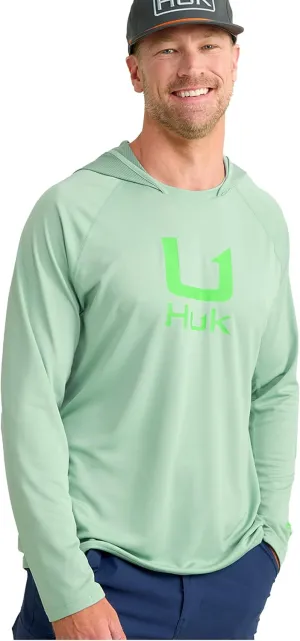 HUK Men's Icon Hoodie, Fishing Shirt with Sun Protection