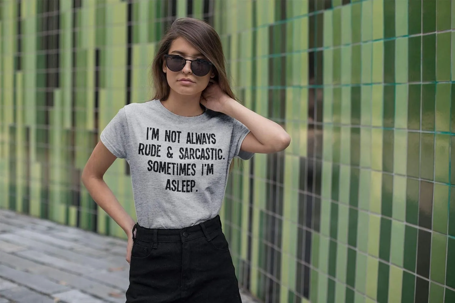 I`m Not Always Rude & Sarcastic, Sometimes I`m Asleep - Mens or Womens Funny Slogan Organic Cotton T-Shirt