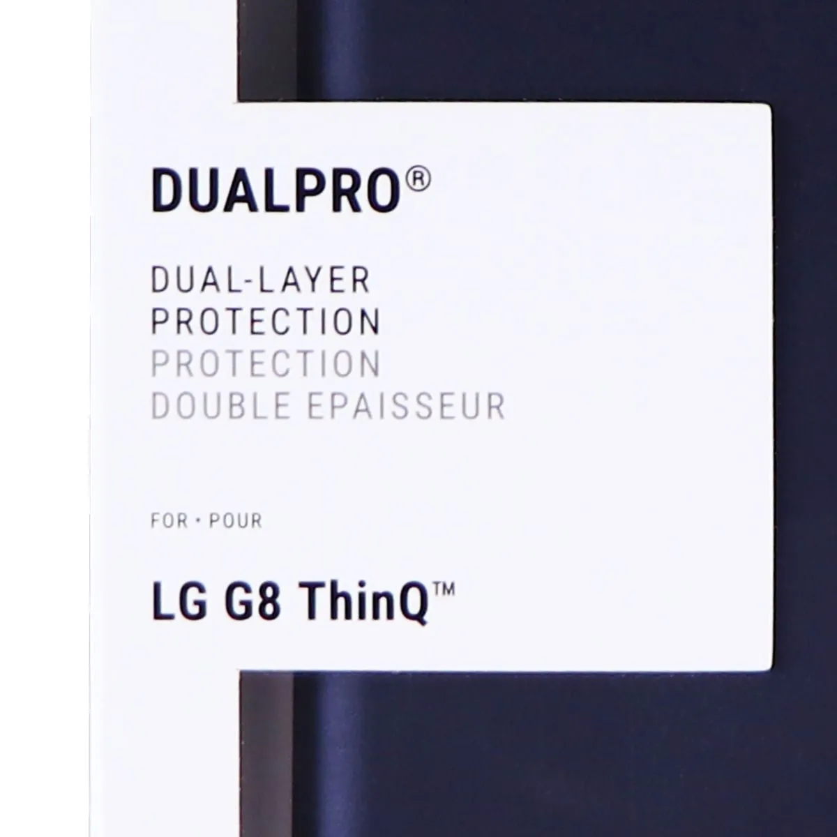 Incipio DualPro Series Dual Layer Case with LG G8 ThinQ - Midnight Blue