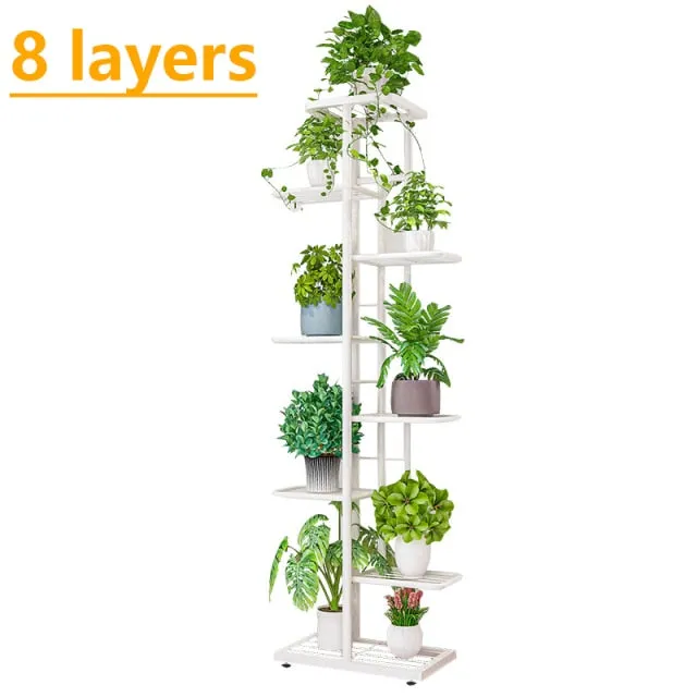 Iron Flower Stand Pots Tray
