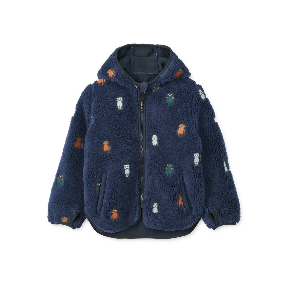 Jacket - Mara - Robots/Indigo Blue