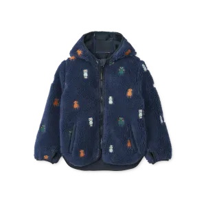 Jacket - Mara - Robots/Indigo Blue