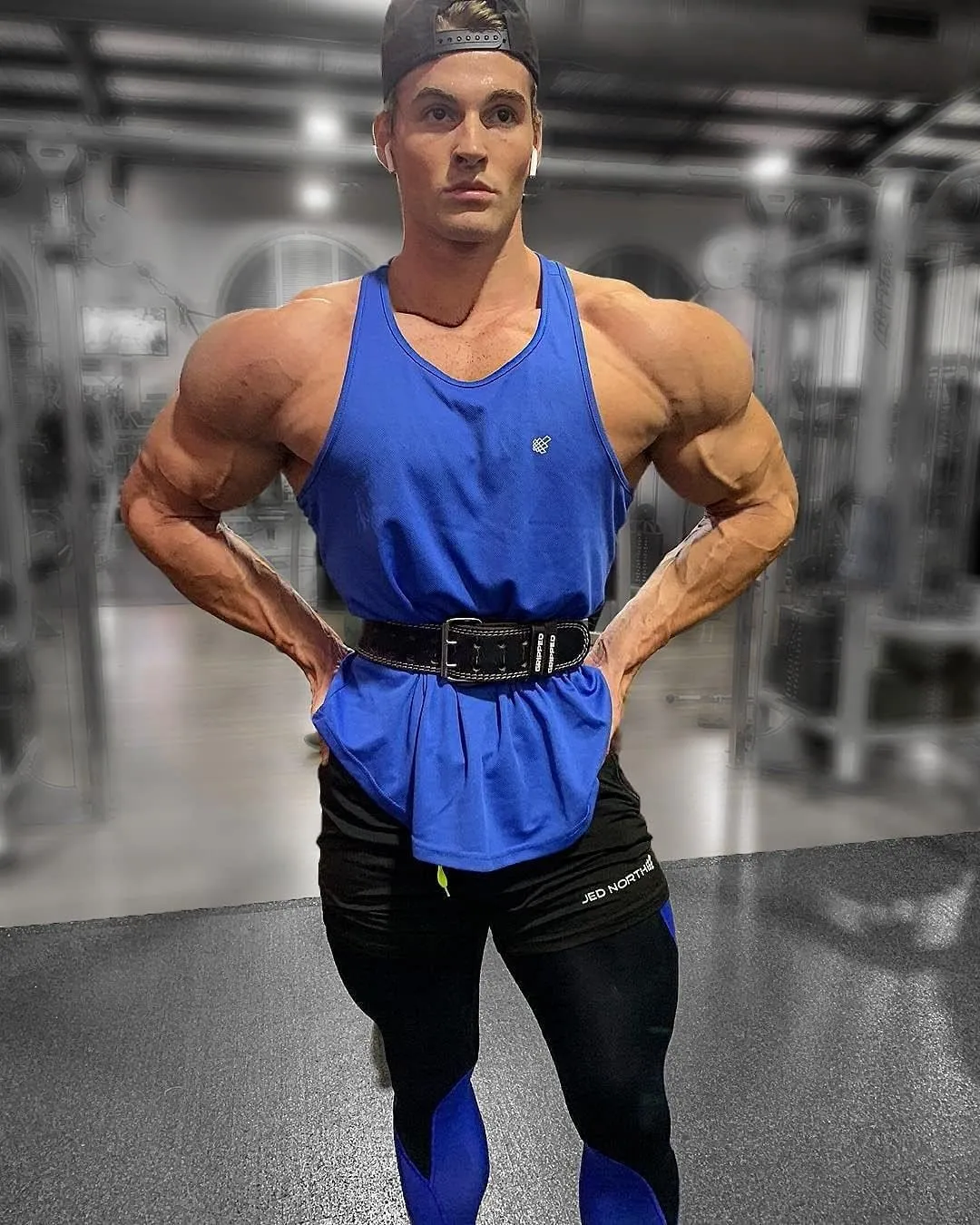 Jed North Men's Quick Dry Microfiber Bodybuilding Stringer Tank Top Y-Back Racerback