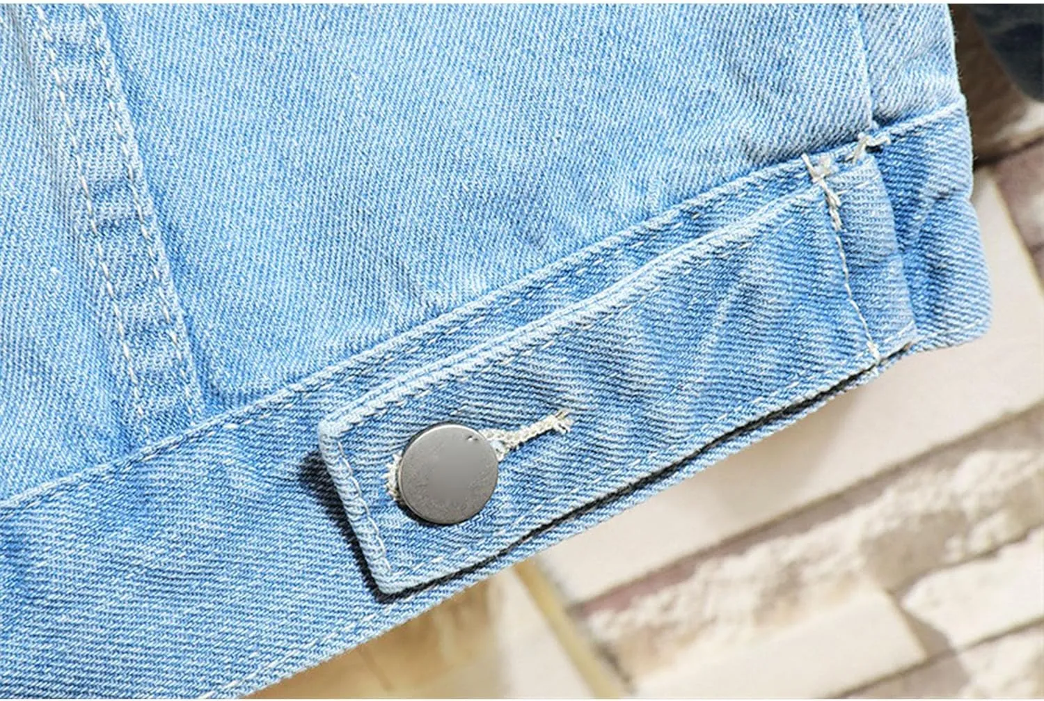 JEKE-DG Men Hoodie Jean Jacket Casual Slim Fit Denim Jacket Casual Long Sleeve Distressed Trucker Outwear with Hood