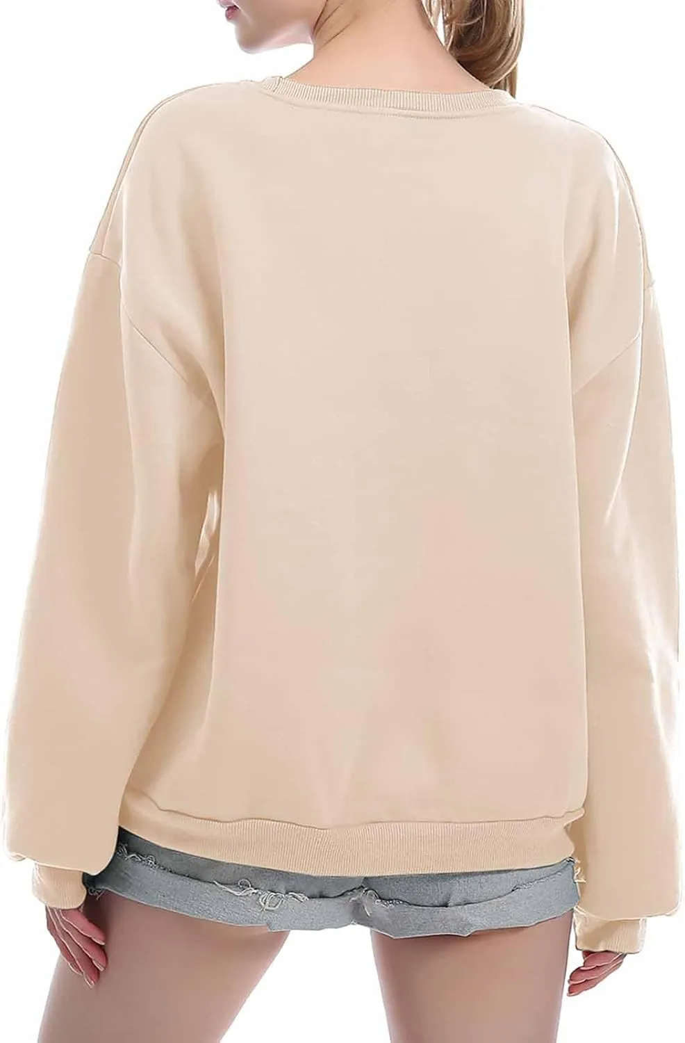 KEEVICI Pullover Sweatshirts for Women Cute Strawberry Cow Print Hoodie Casual Fuzzy Top