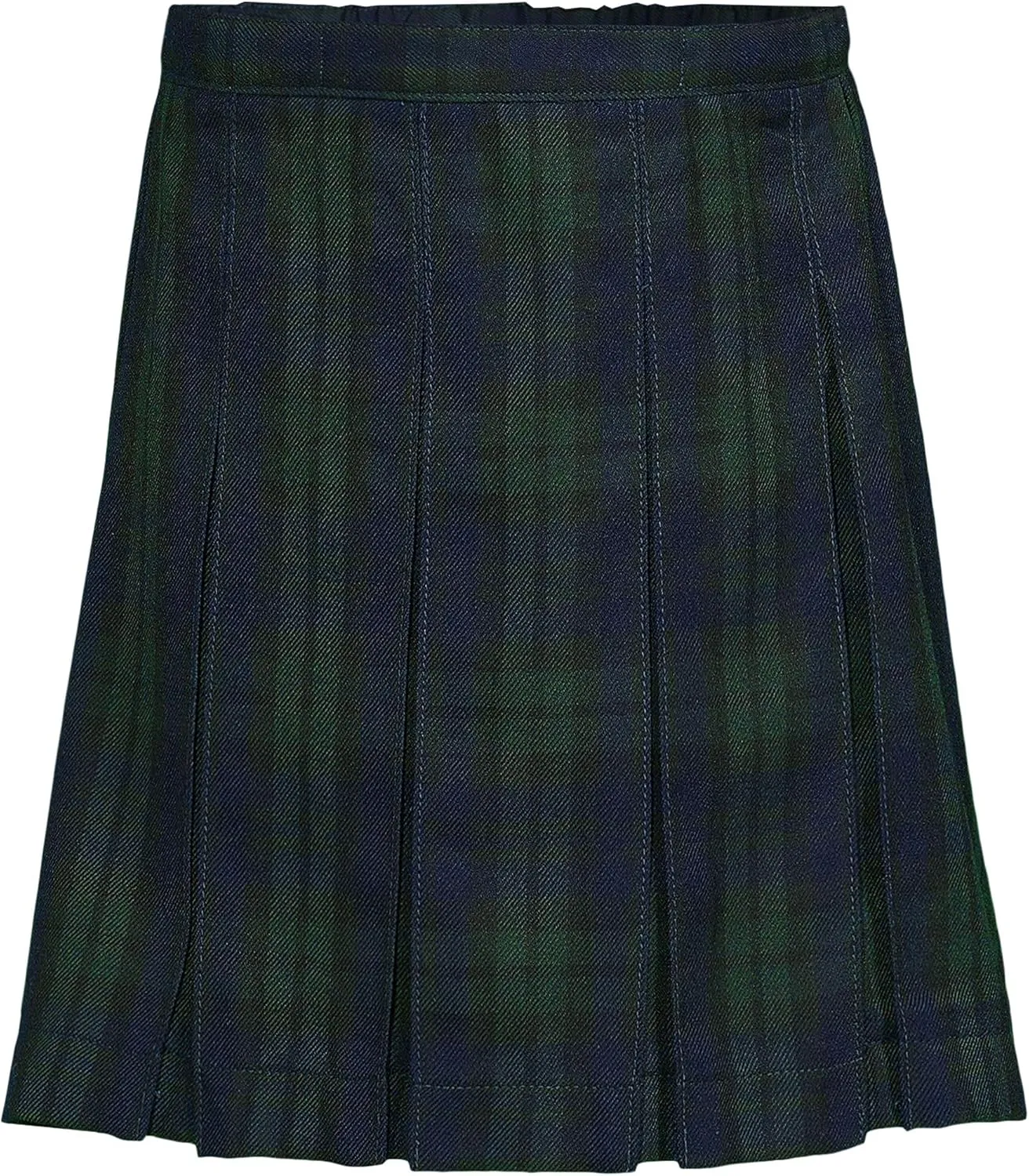 Lands' End School Uniform Girls Plaid Box Pleat Skirt Top of The Knee