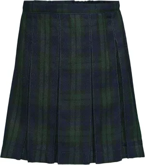 Lands' End School Uniform Girls Plaid Box Pleat Skirt Top of The Knee
