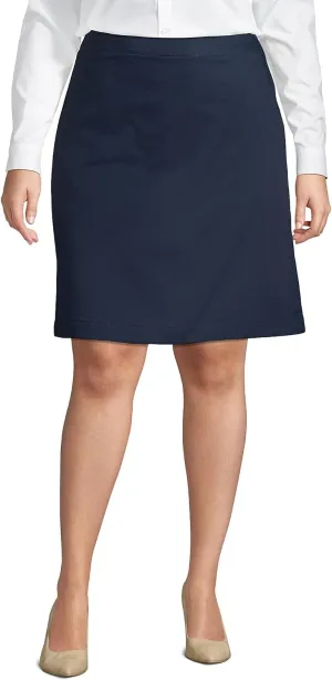 Lands' End School Uniform Young Women's Blend Chino Skort Top of Knee