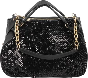 Large Crossbody Purse Leather Top Handle Punk Rivet Hobo Handbag for Women