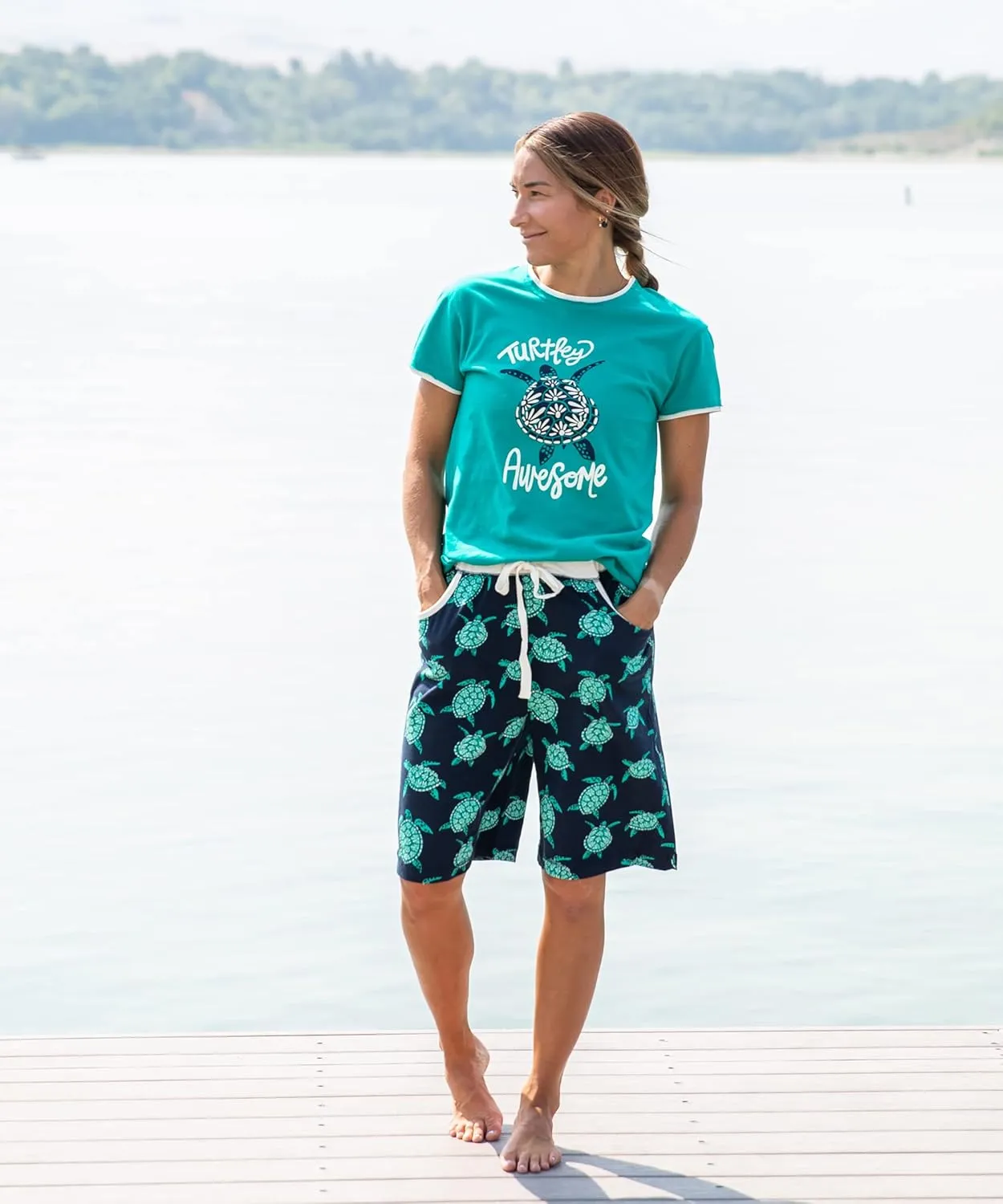 Lazy One Animal Pajamas for Women, Cute Pajama Shorts and Top Separates
