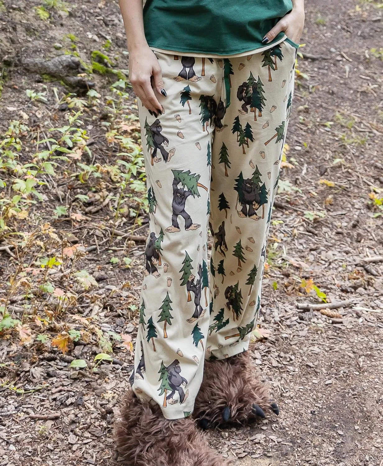 Lazy One Pajamas for Women, Cute Moose Pajama Pants and Top Separates