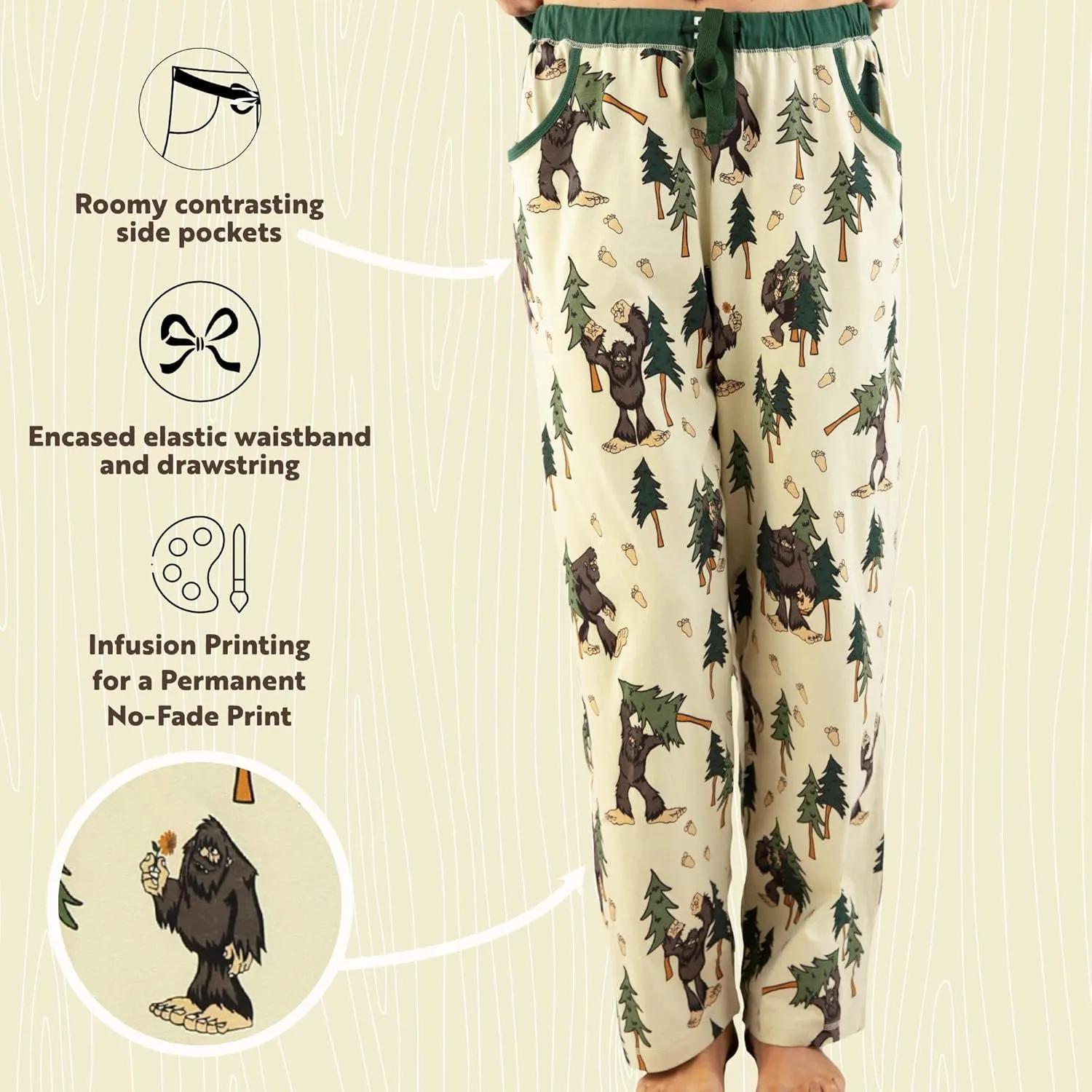 Lazy One Pajamas for Women, Cute Moose Pajama Pants and Top Separates