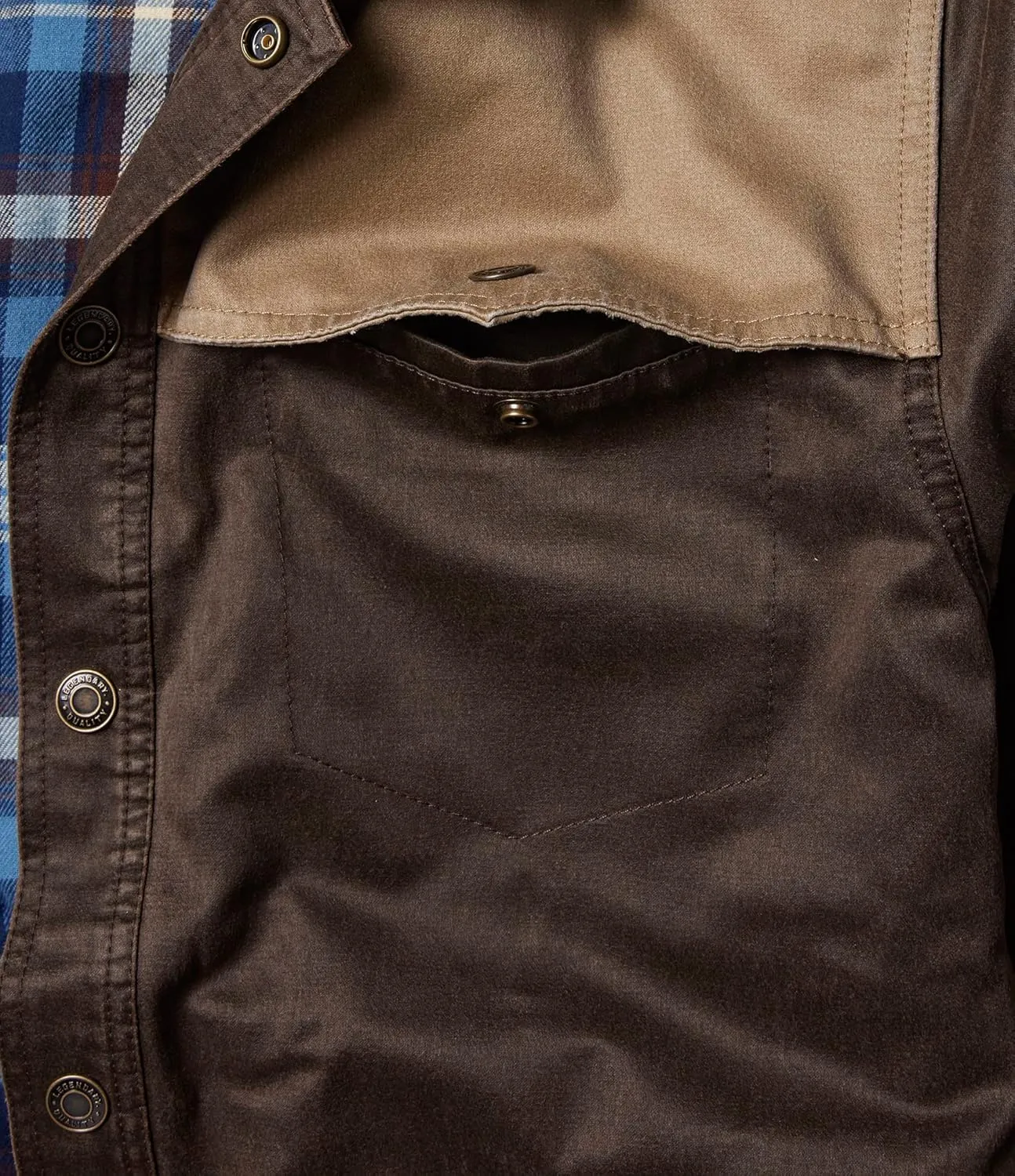 Legendary Whitetails Men's Stockyards Lonestar Waxed Canvas Shirt Jacket