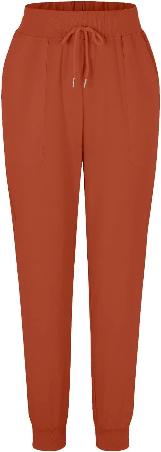 Linen Palazzo Pants for Women Casual High Waist Lightweight Summer Palazzo Trouser with Pockets Ladies Wide Leg Pants