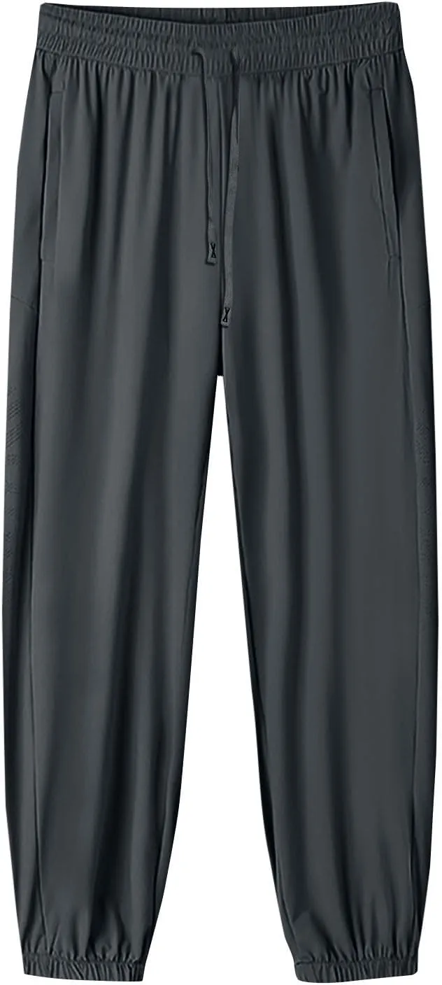 Linen Pants, Black Yoga Pants for Women Cotton High Waisted Golf Wide Leg Summer Flowy Trousers with Pockets