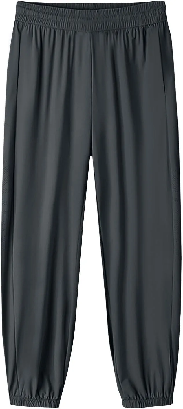 Linen Pants, Black Yoga Pants for Women Cotton High Waisted Golf Wide Leg Summer Flowy Trousers with Pockets