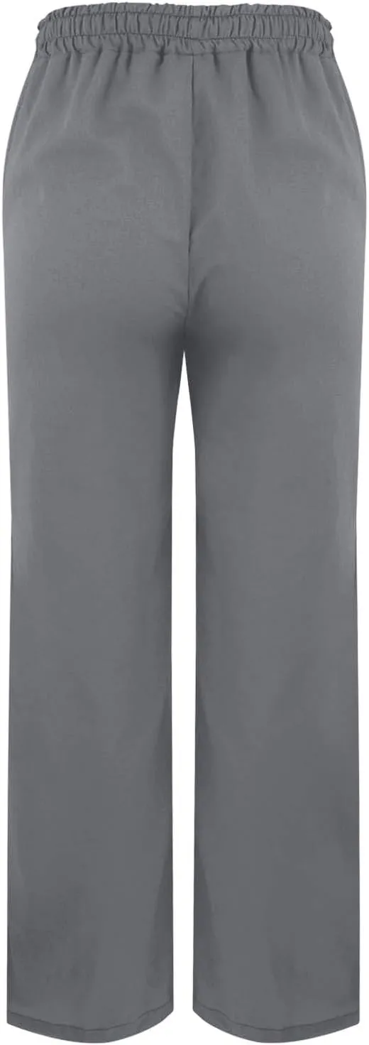 Linen Pants Women Summer Beach Elastic High Waist Lounge Pant Straight Leg Casual Loose Lightweight Fashion Trousers