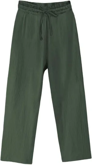 Linen Pants Women Tall Elastic High Waisted Pants for Women Cotton Womens Sweatpants with Pockets Straight Wide Leg