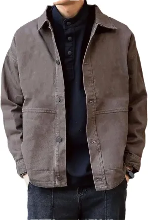 Man Denim Jackets Cargo Coat For Men Blazer Distressed Slim Denim Jacket Coat