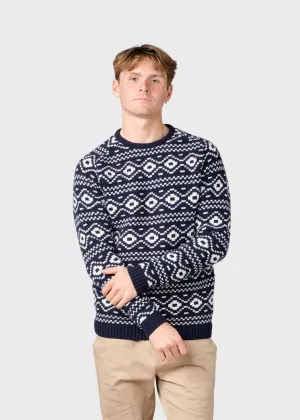 Marlon knit  - Navy/cream