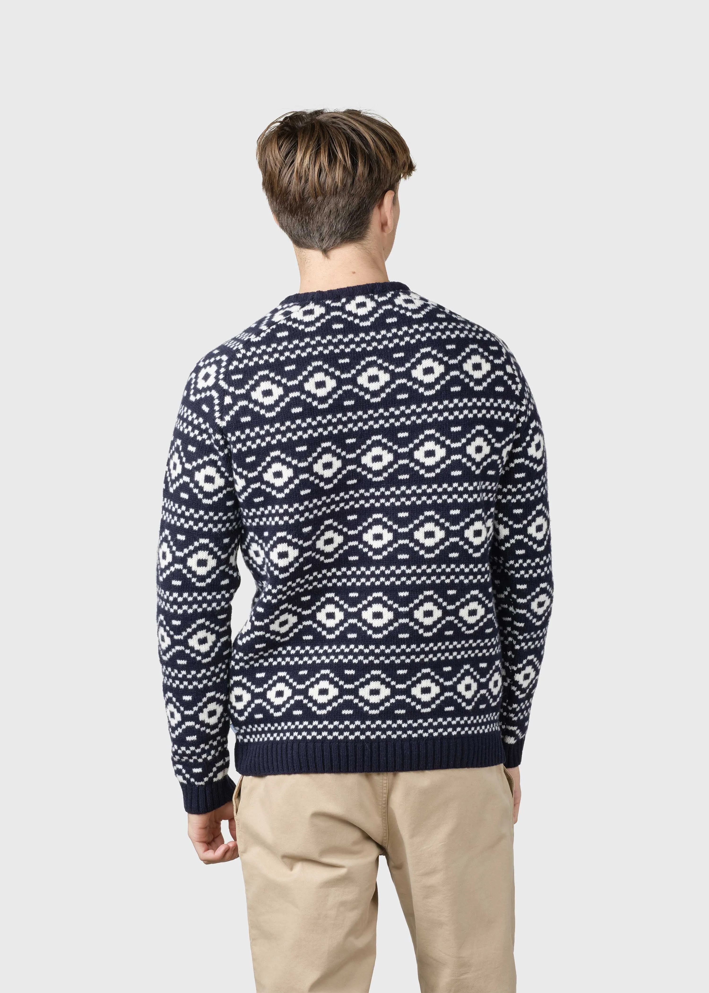 Marlon knit  - Navy/cream