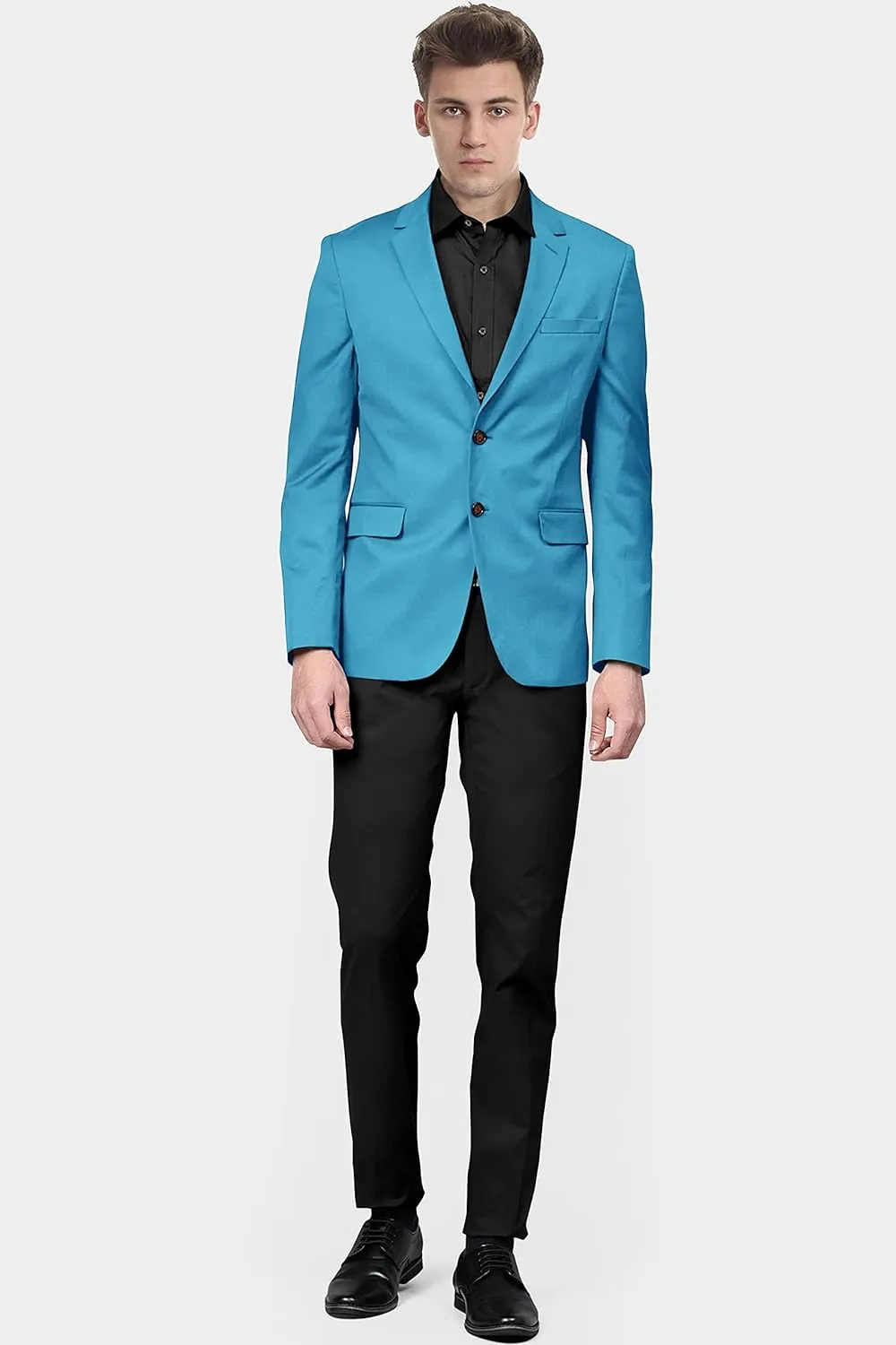 Men's Blazer 2 Button Long Sleeve Regular Fit Suit Sport Coat Jacket Business Lightweight Casual Sport Coat