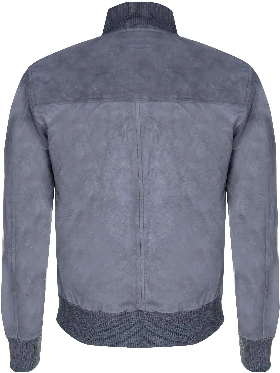 Mens Goat Suede Bomber Jacket Real Genuine Leather MA-1 Varsity Retro