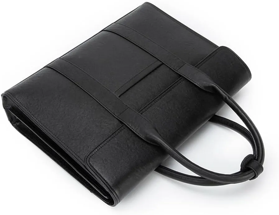 Men's Leather Tote Top Layer Cowhide Vegetable Tanned Leather Business Briefcase Computer Bag