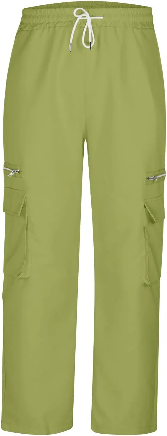 Mens Slim Fit Hiking Cargo Pants Tactical Pants Multiple Pockets Outdoor Straight Leg Trousers Casual Sweatpants