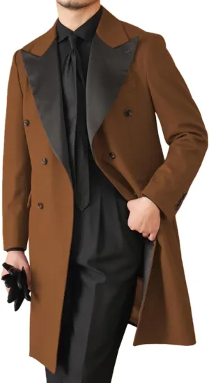Mens Tailcoat Tuxedo Jacket Solid Swallowtail Dinner Party Blazer Dress Coat