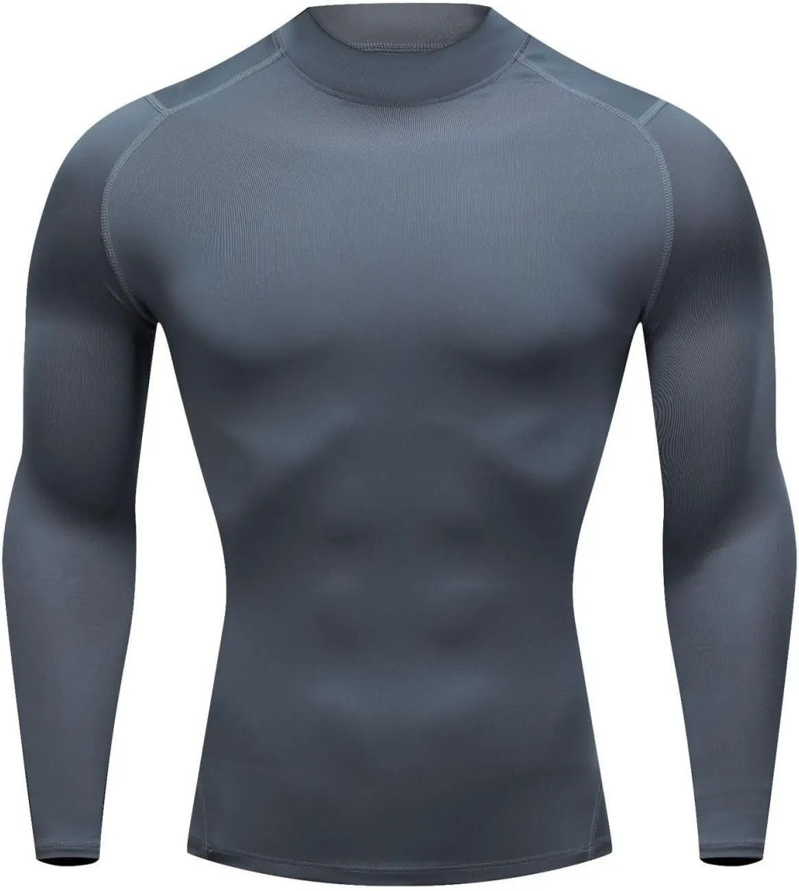 Men's UPF 50  Long Sleeve Rash Guard Compression Shirt Quick Dry Water Surf Swim Shirts Cold Gear Base Layer Ski Top