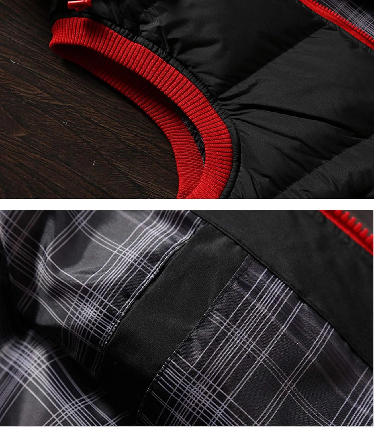 Men's Winter Removable Hooded Padded Vest Outerwear Sleeveless Jacket