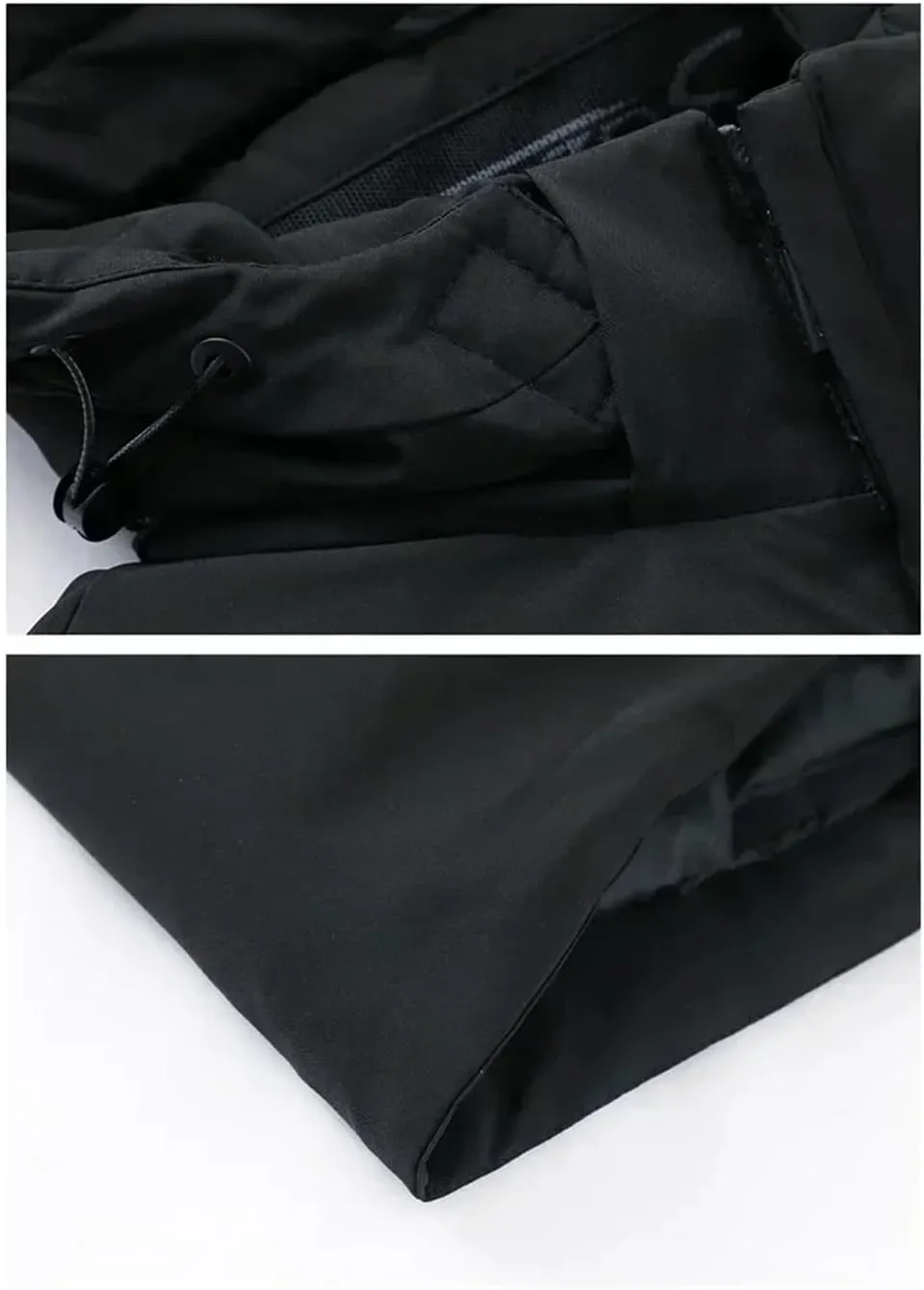 Men's Winter Zipper Cotton Padded Coat Outwear Casual Thick Jacket Hooded Windbreaker Parkas