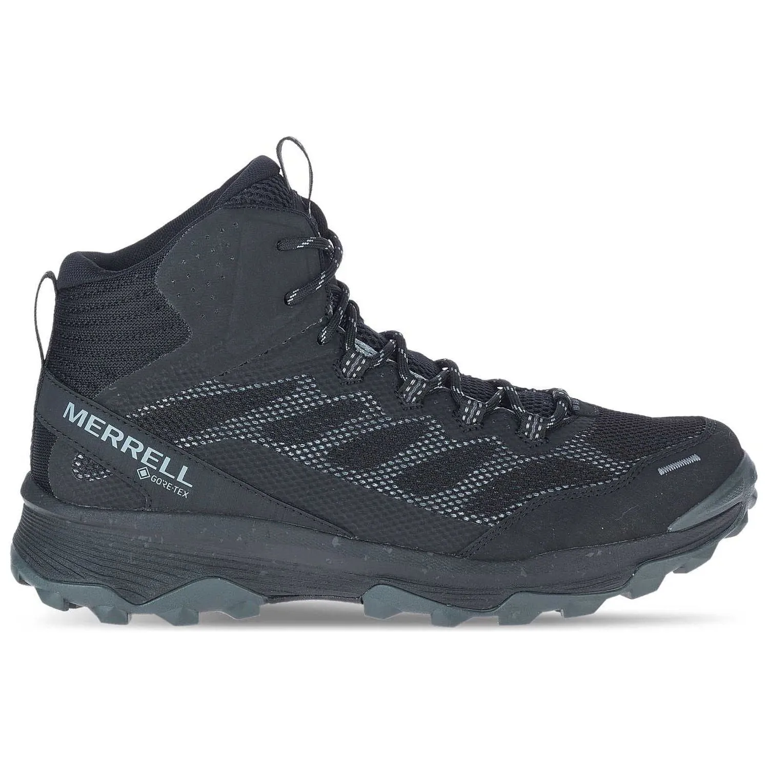 Merrell Speed Strike Mid Waterproof Mens Walking Boots - Black