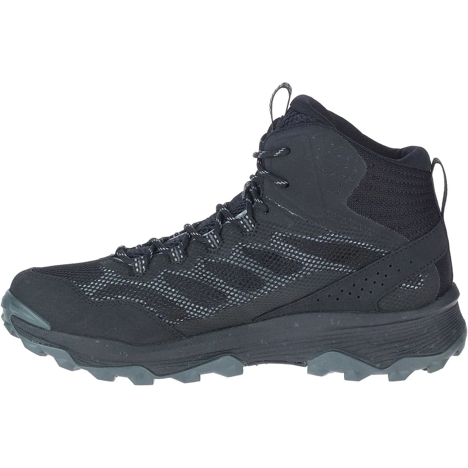 Merrell Speed Strike Mid Waterproof Mens Walking Boots - Black