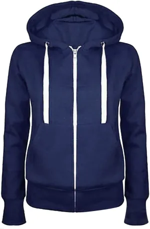 Muyise Women's Full Zip Up Hoodies Long Sleeve Color Block Hooded Sweatshirts Jackets Casual Lightweight Coat with Pockets