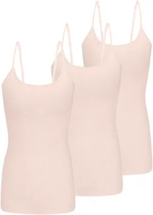 Natural Uniforms Women's Camisole Tank Top-Breathable Cotton Stretch Multi Pack of 3