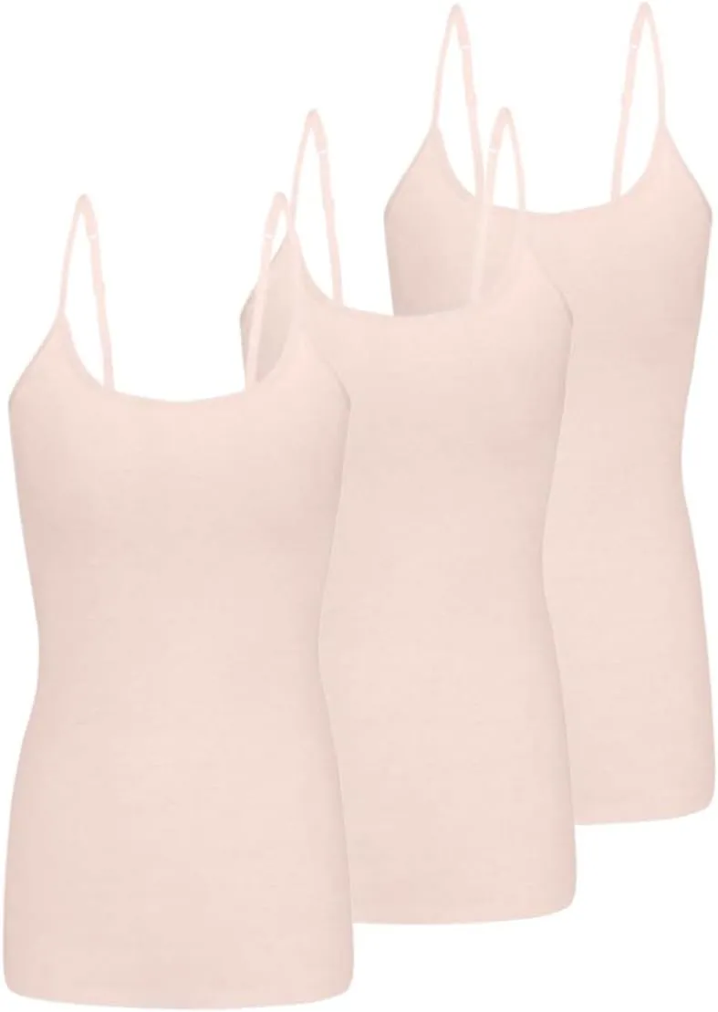 Natural Uniforms Women's Camisole Tank Top-Breathable Cotton Stretch Multi Pack of 3