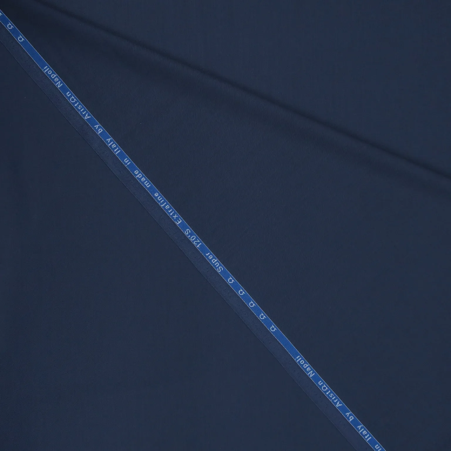 Navy Solid Super 120's Extrafine Blend Ariston Fabric